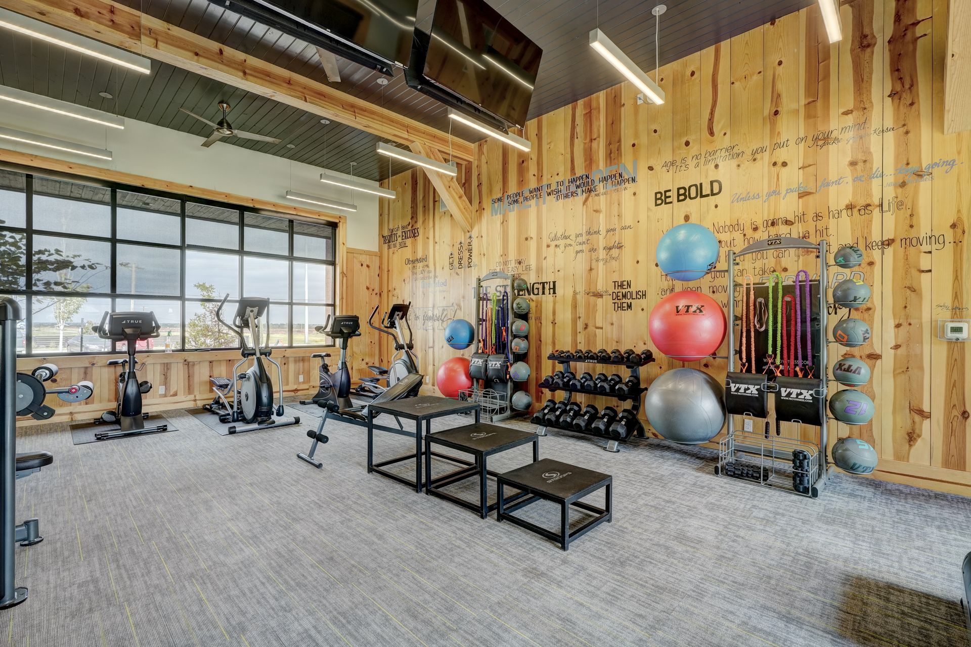 fitness center.