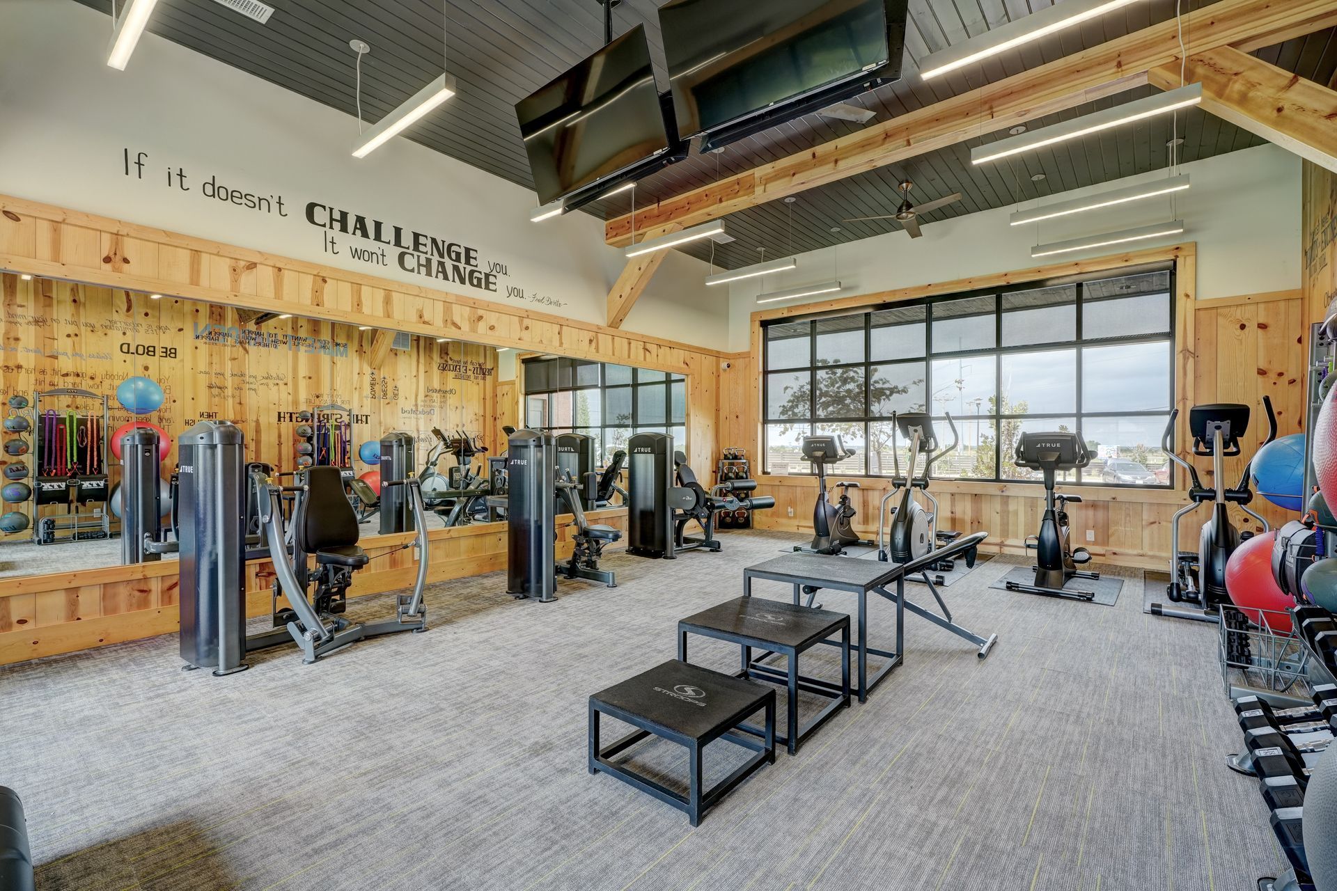 fitness center.