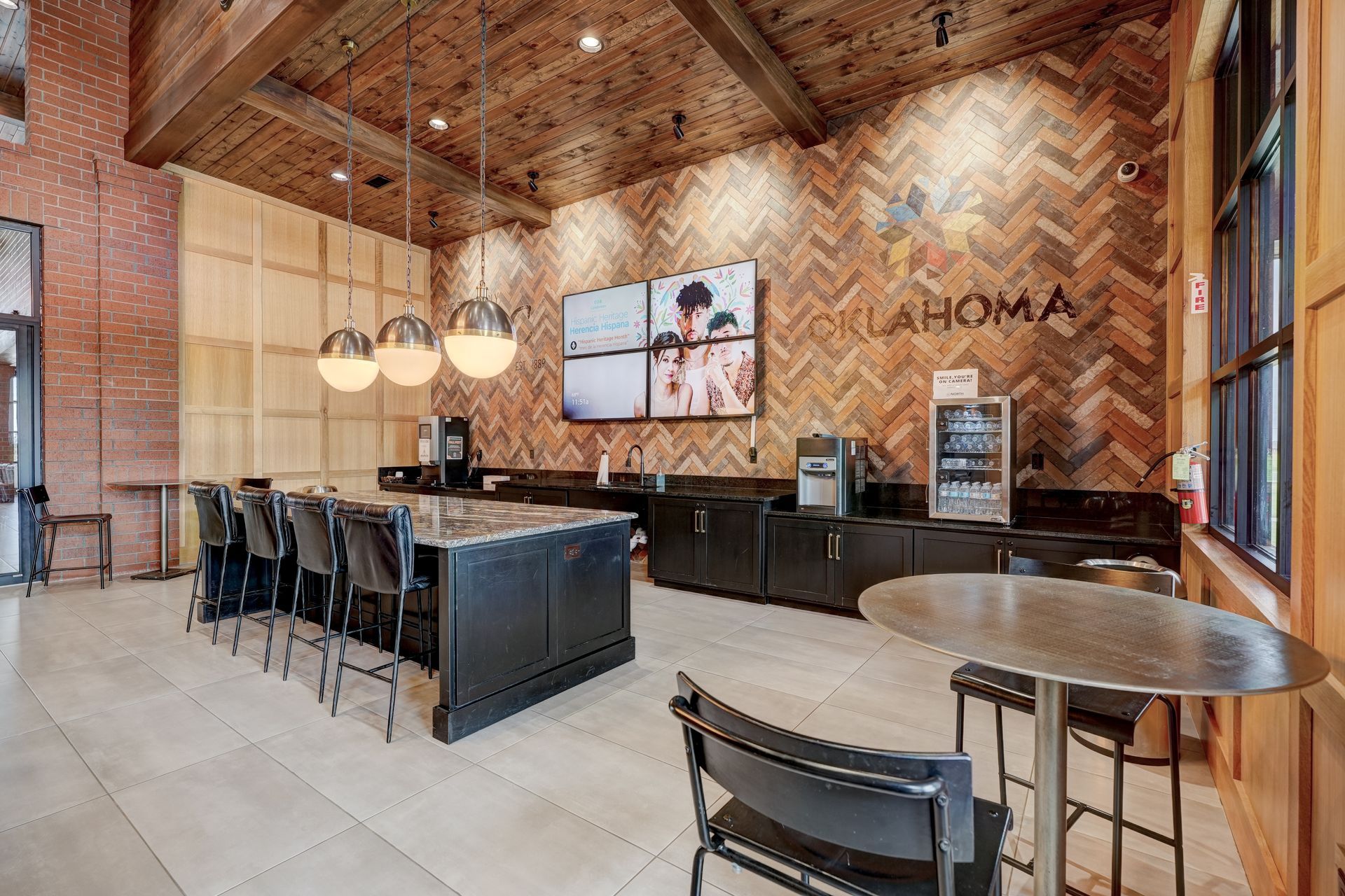 interior community amenity room.