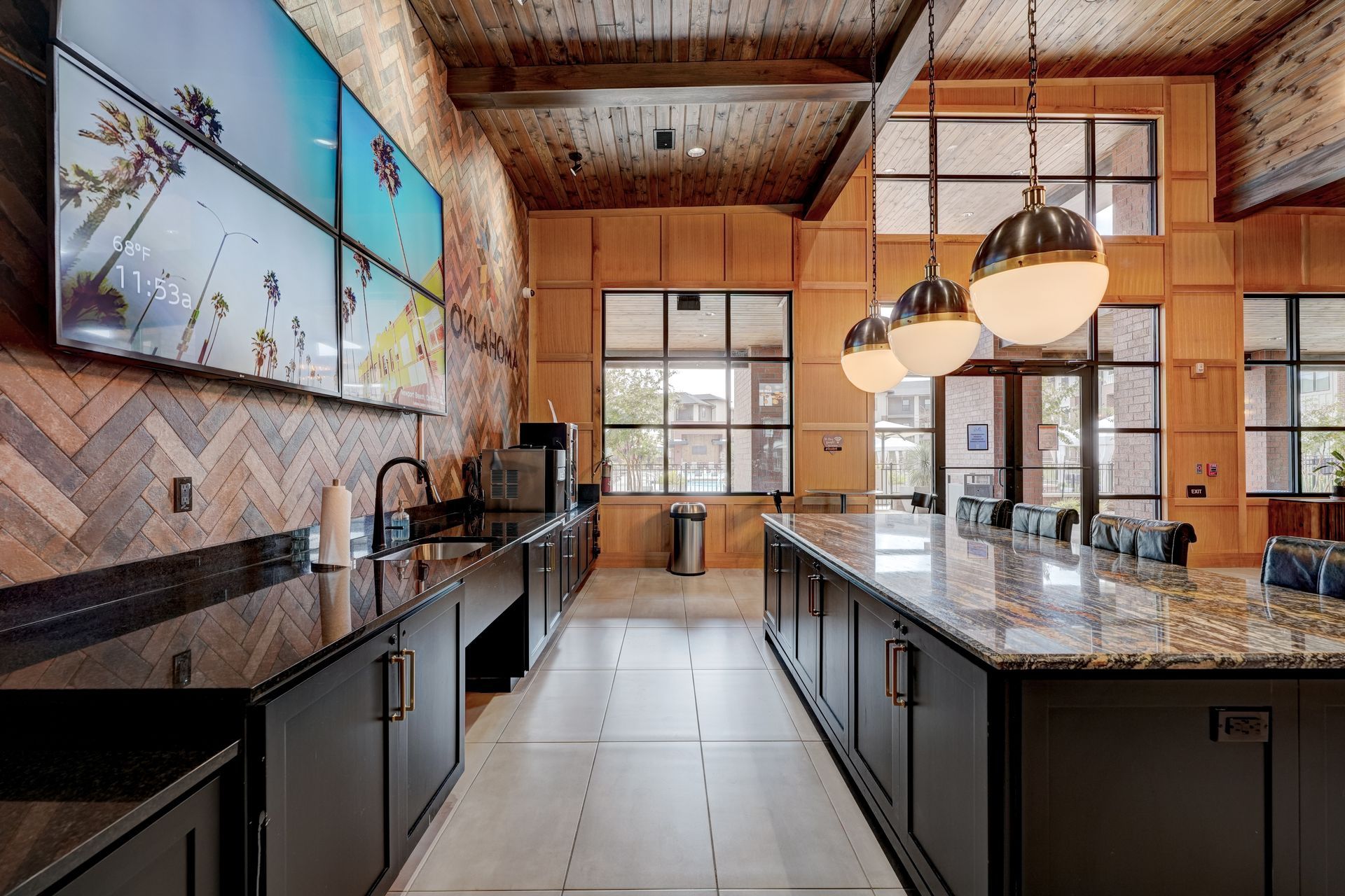 interior community amenity room.