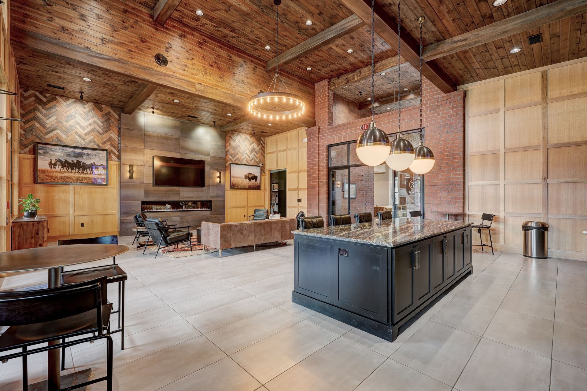 interior community amenity room.