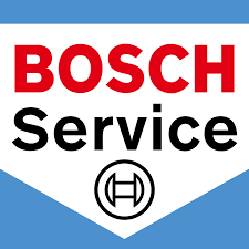 The Bosch Service logo features the red