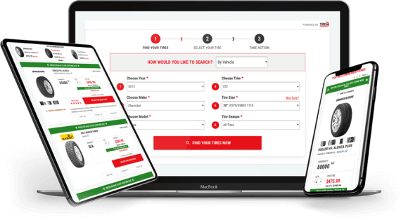 Tire Search Tool & E-Commerce