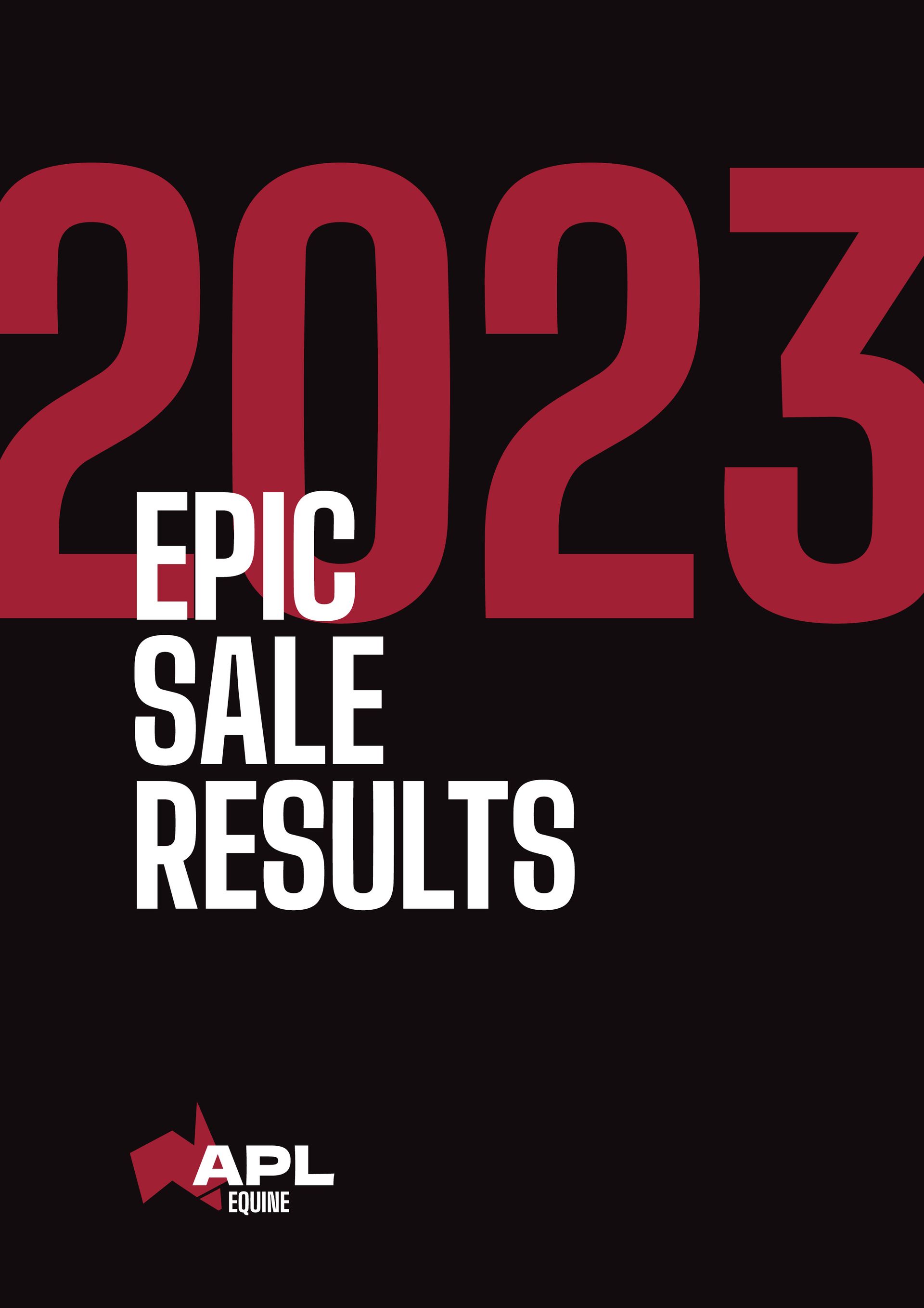 2023 Sales Results