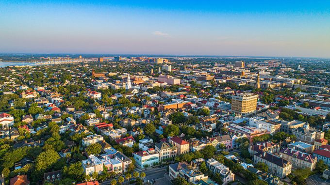 Charleston, South Carolina Aerial View — Charleston, SC — Charleston Steel & metal