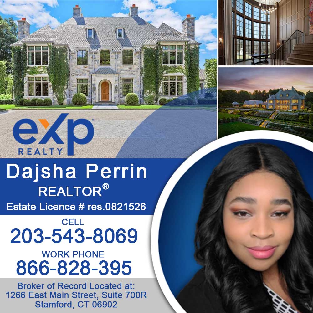 Dasjsha Perrin, a real estate agent based in Connecticut