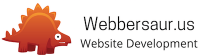 Logo of webbersaur.us a web design company serving Connecticut