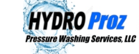 Logo of HYDRO Proz Pressure Washing Services, LLC a power washing company serving New Jersey