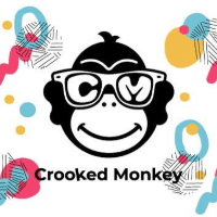 Logo of Crooked Monkey Branding - Printing Company in Washington DC