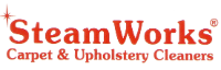 Logo of Steamworks Carpet and Upholstery Cleaners a carpet cleaning company serving North Carolina