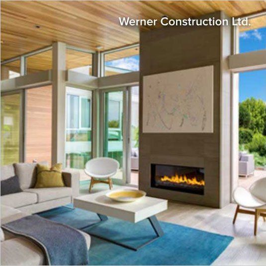 Feature wall in modern home