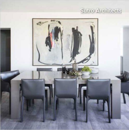 Heavy block table-leather chairs