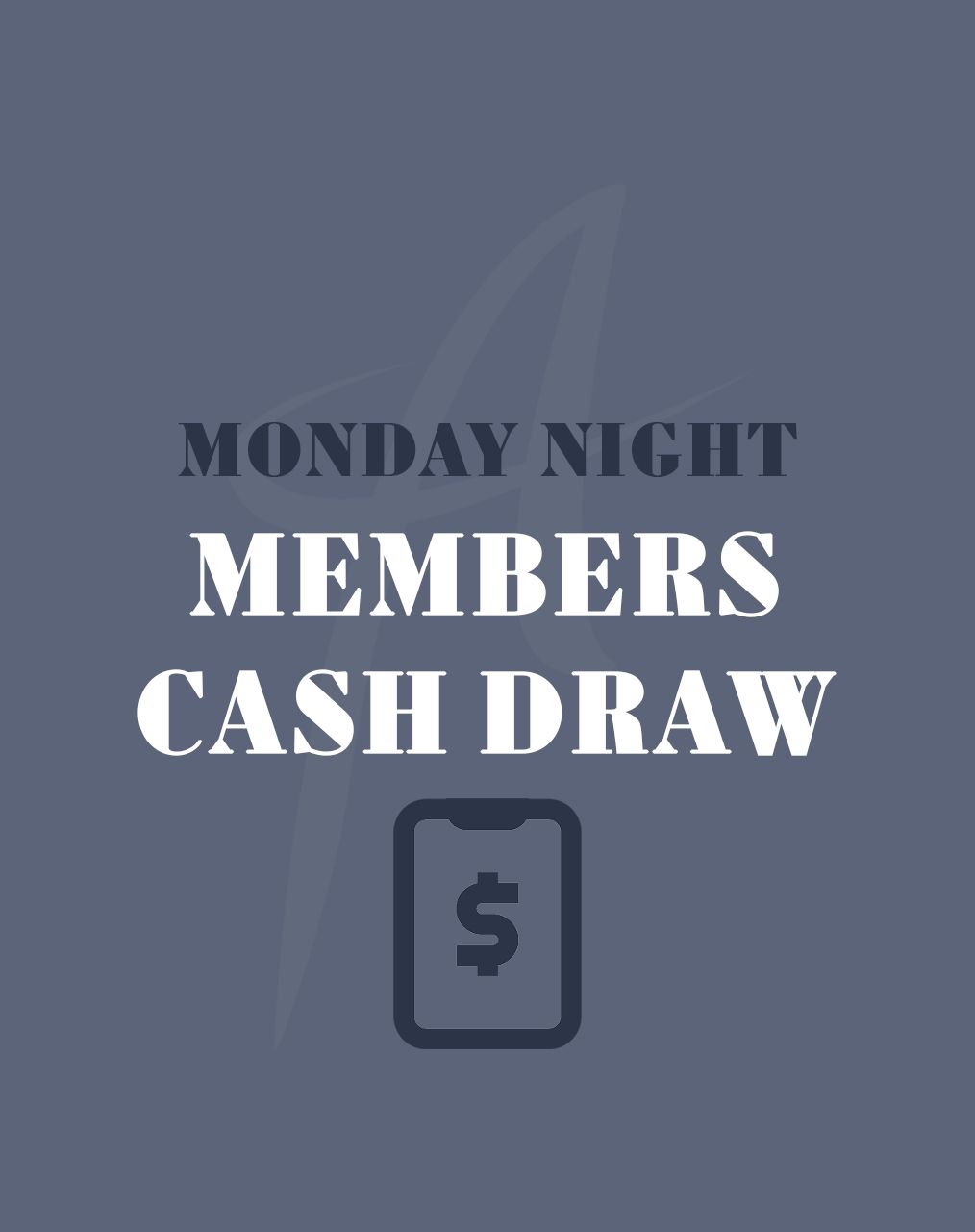 Text on a blue background: