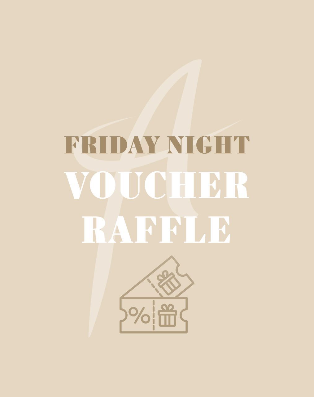 Tan background with text