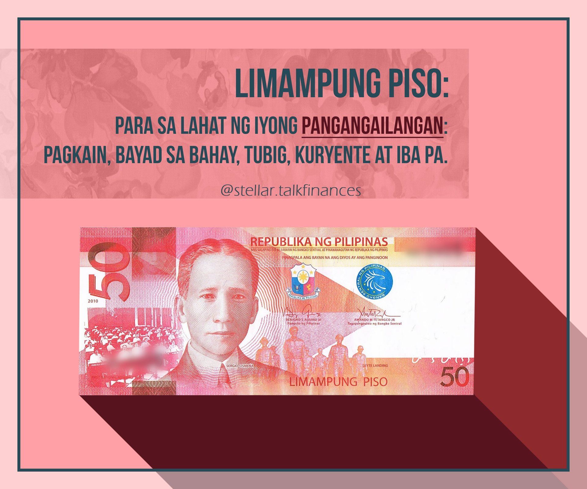 50 Pesos para sa pangangailangan - Let's Talk Finances