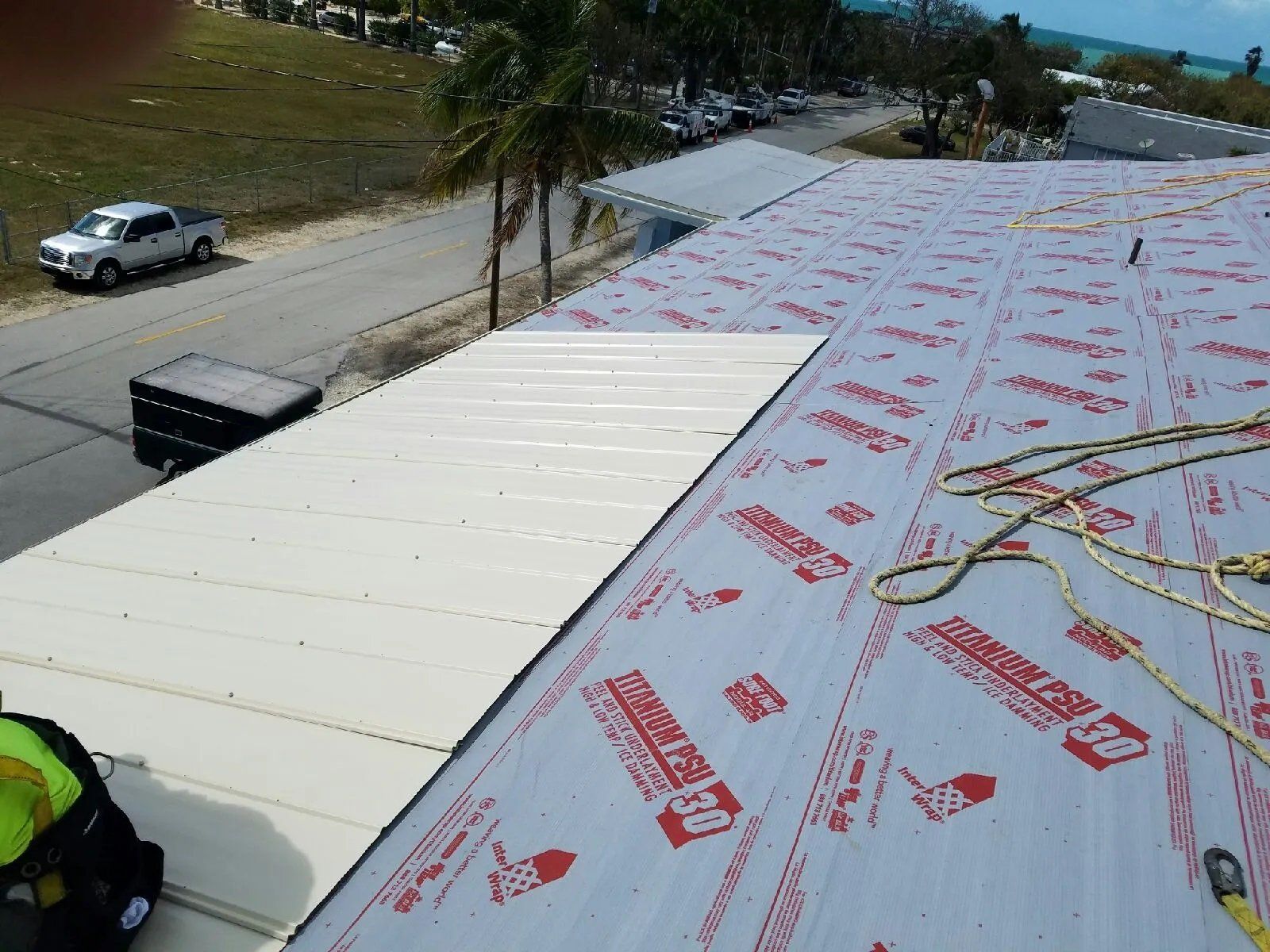 Installing Metal Shingles on Roof — Key West, FL — Keys All Area Roofing & Construction
