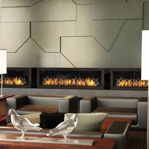 indoor fireplace installation