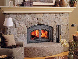 indoor fireplace installation