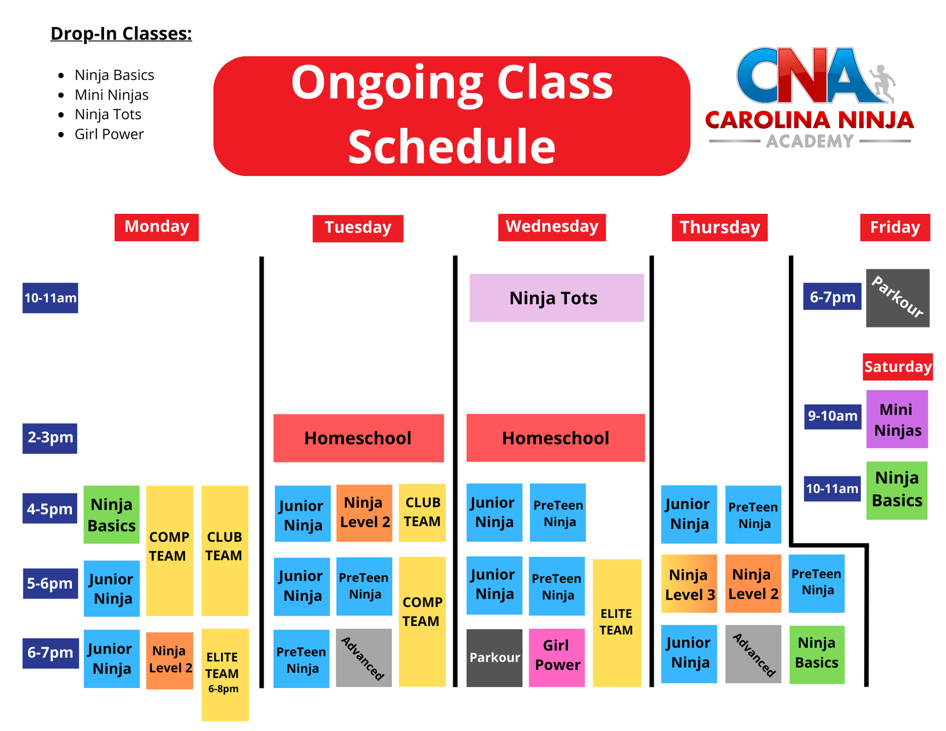 Carolina Ninja Academy