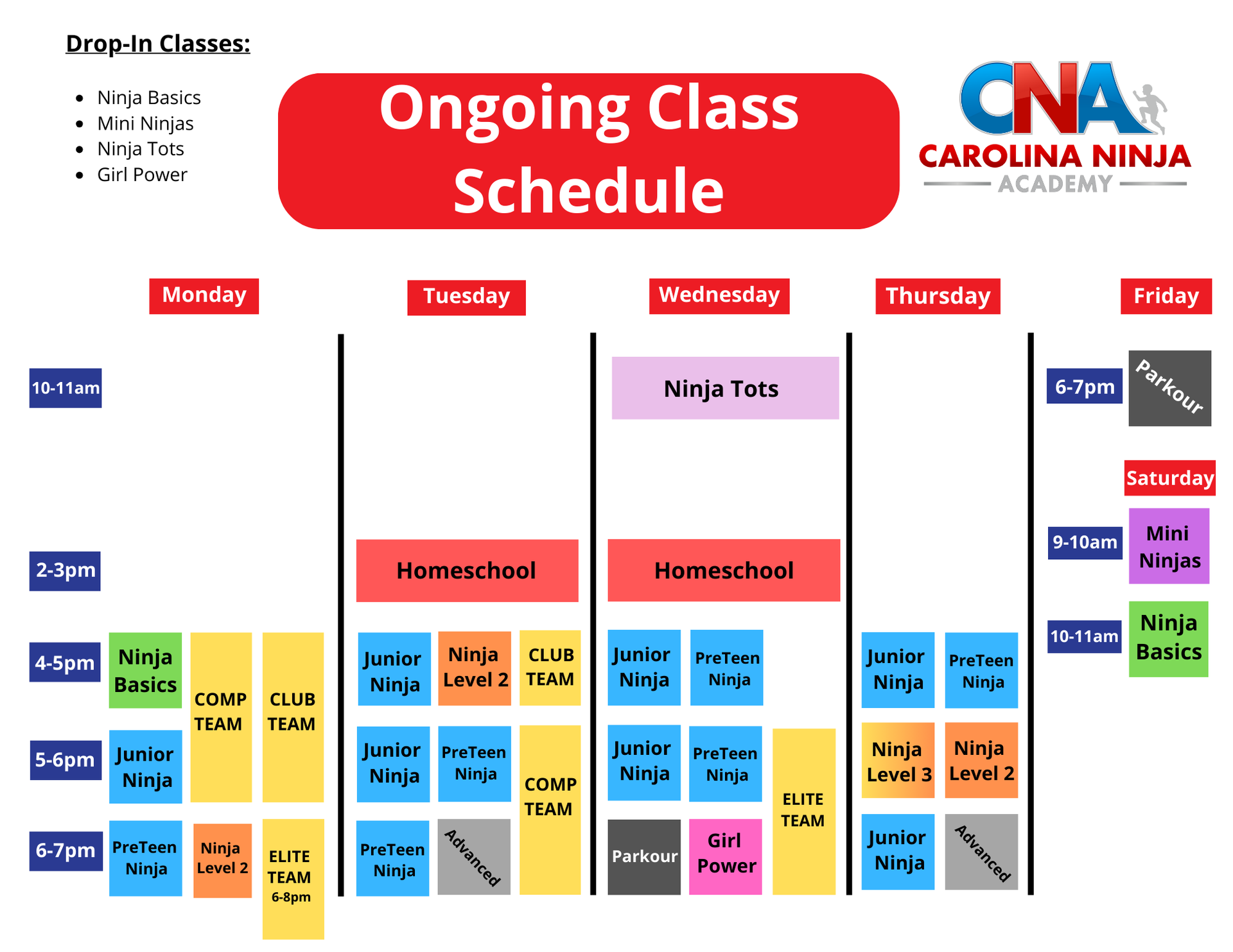 Carolina Ninja Academy