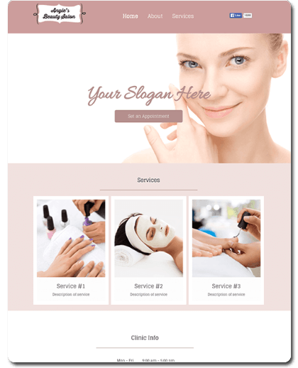 Beauty Therapist Website