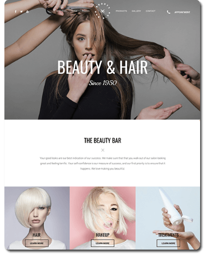 Hairdressers Website