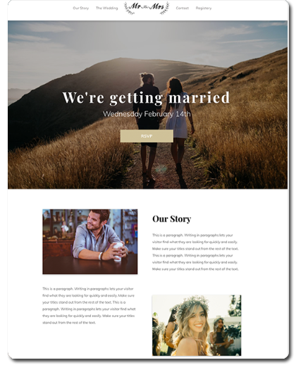 Marriage Announcement Website