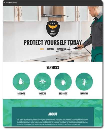 Pest Control Tradies Website