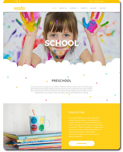 Preschool Daycare Website