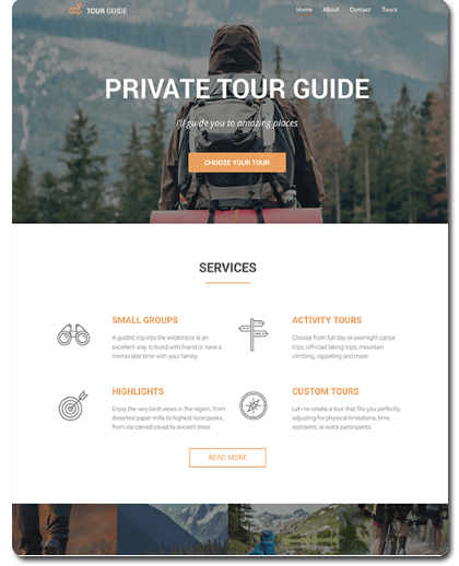 Tour Guide Website