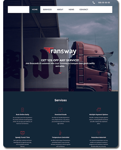 Transport Logistics Website