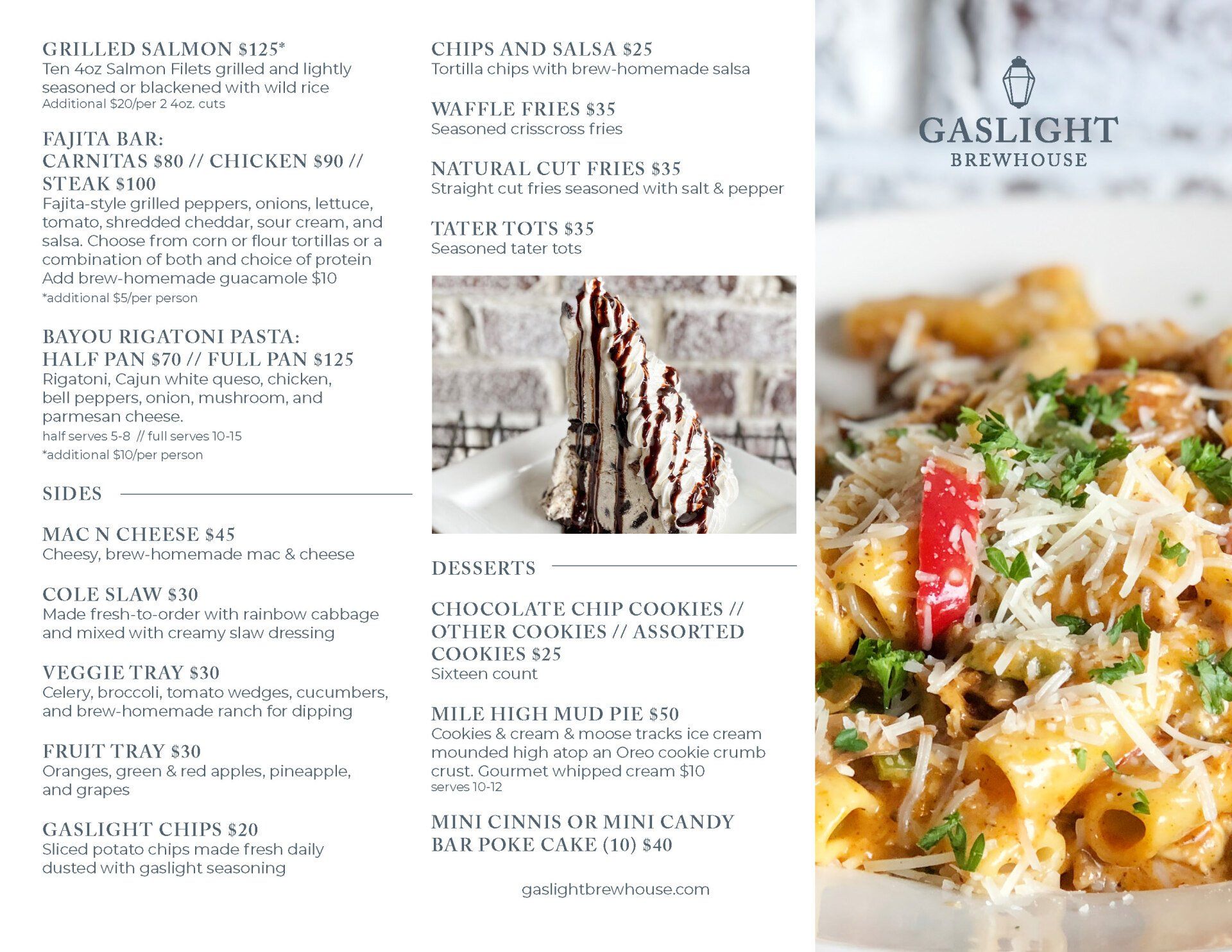 catering menu page 1