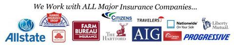 we work with all major insurance companies