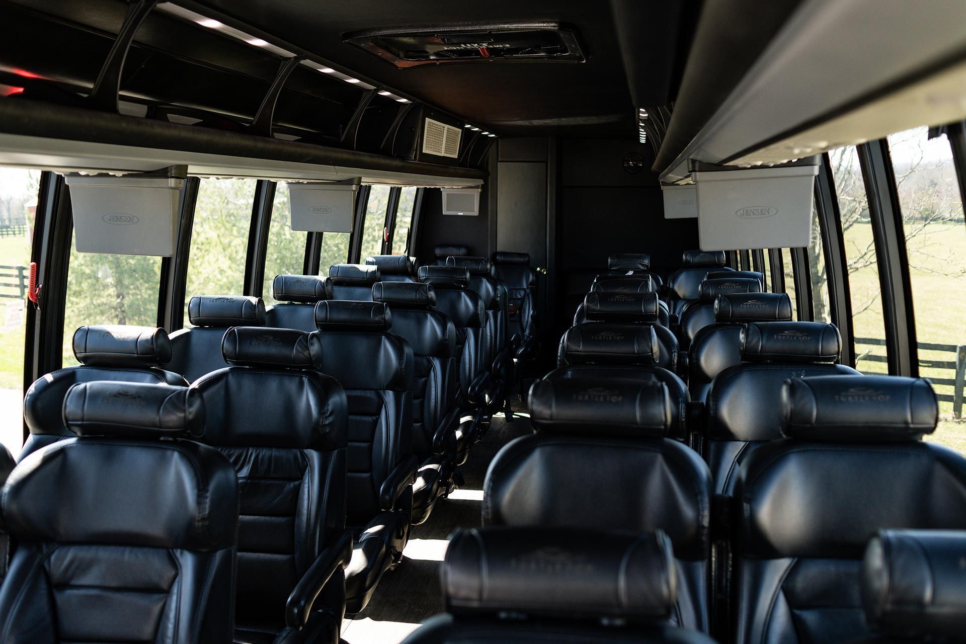 Executive Shuttle Bus Interior — Louisville, KY — Ambassador Capital Limousine