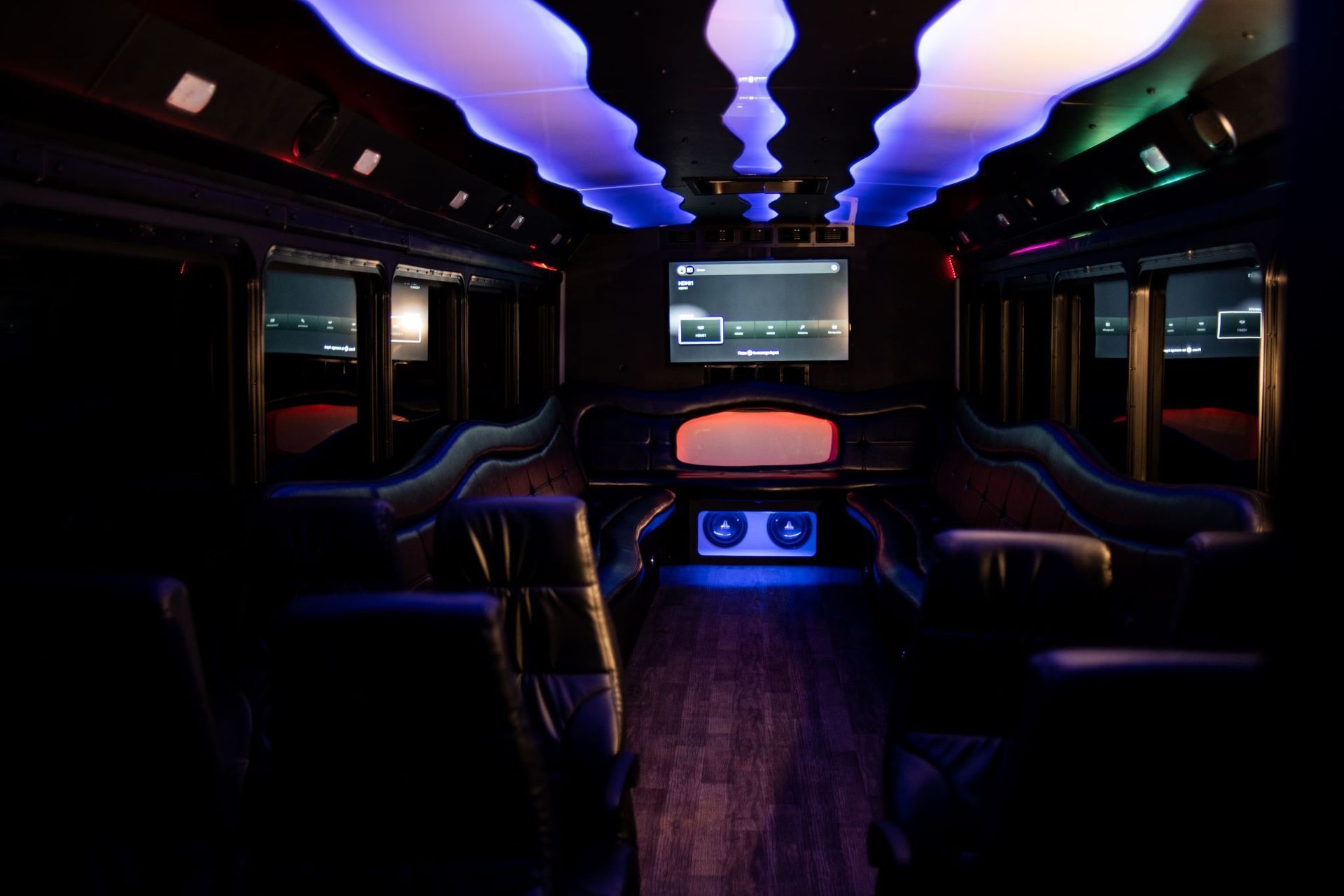 Party Bus Interior — Louisville, KY — Ambassador Capital Limousine
