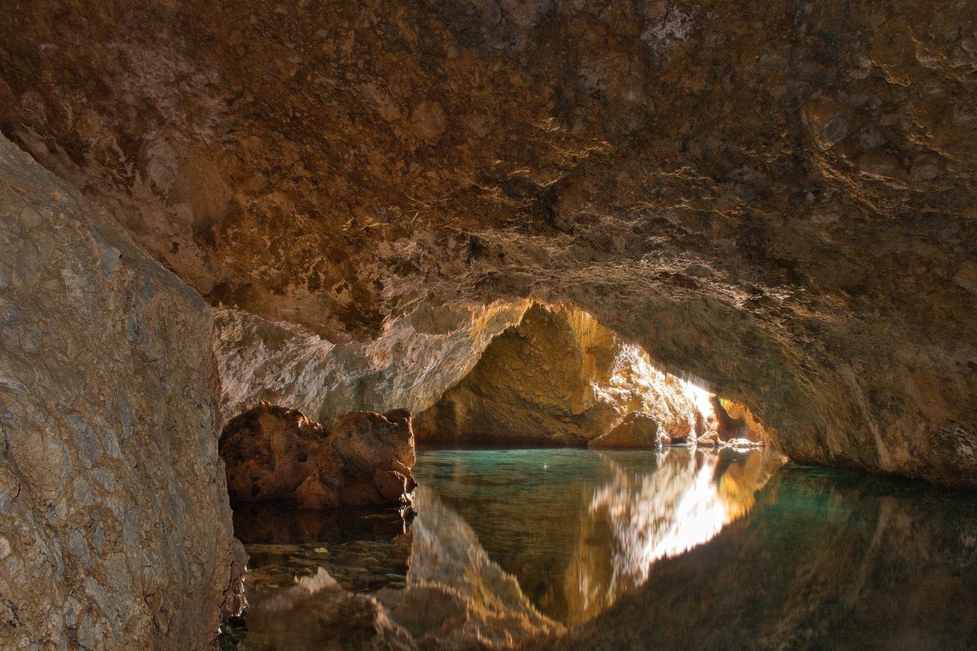 Höhle, Griechenland, Wasser,