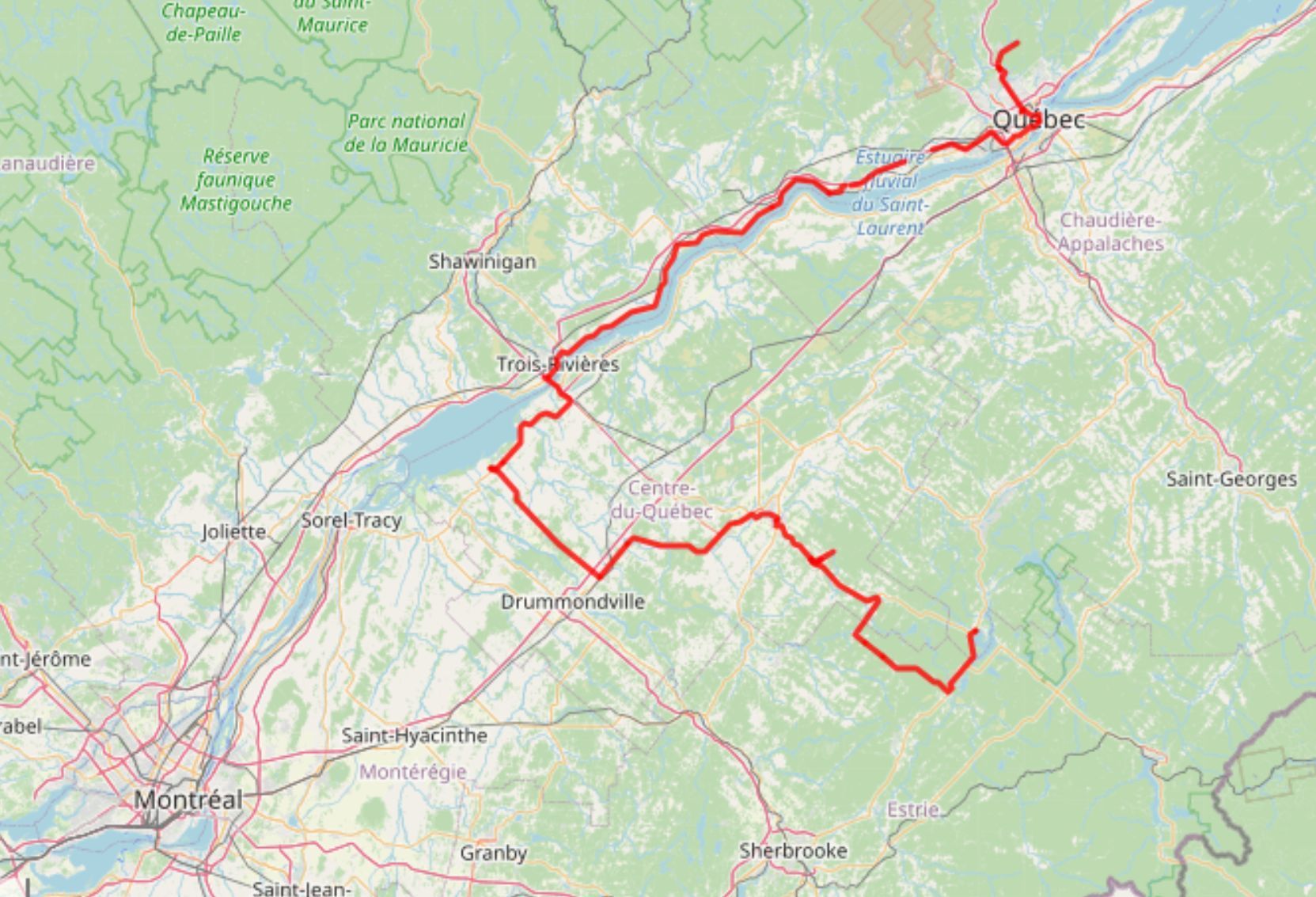 Reiseroute Reiseroute