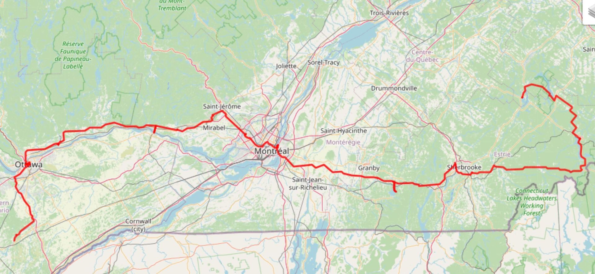 Reiseroute Reiseroute