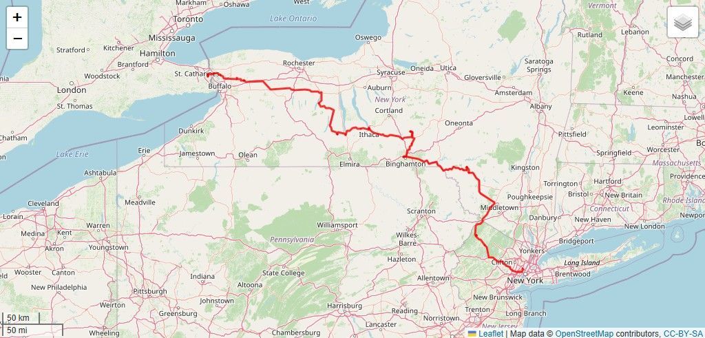 Reiseroute Reiseroute