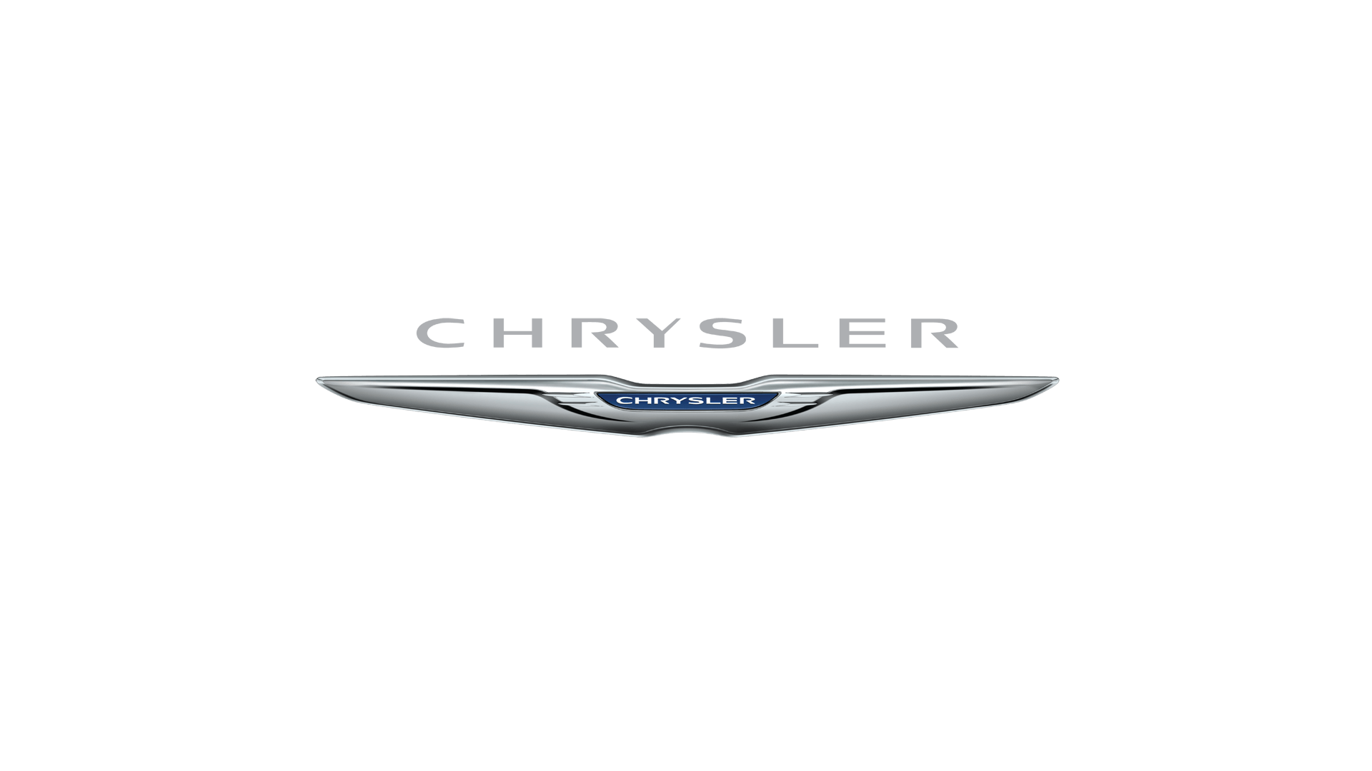 The chrysler logo is on a white background.