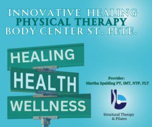 A poster for innovative healing physical therapy body center st. pete