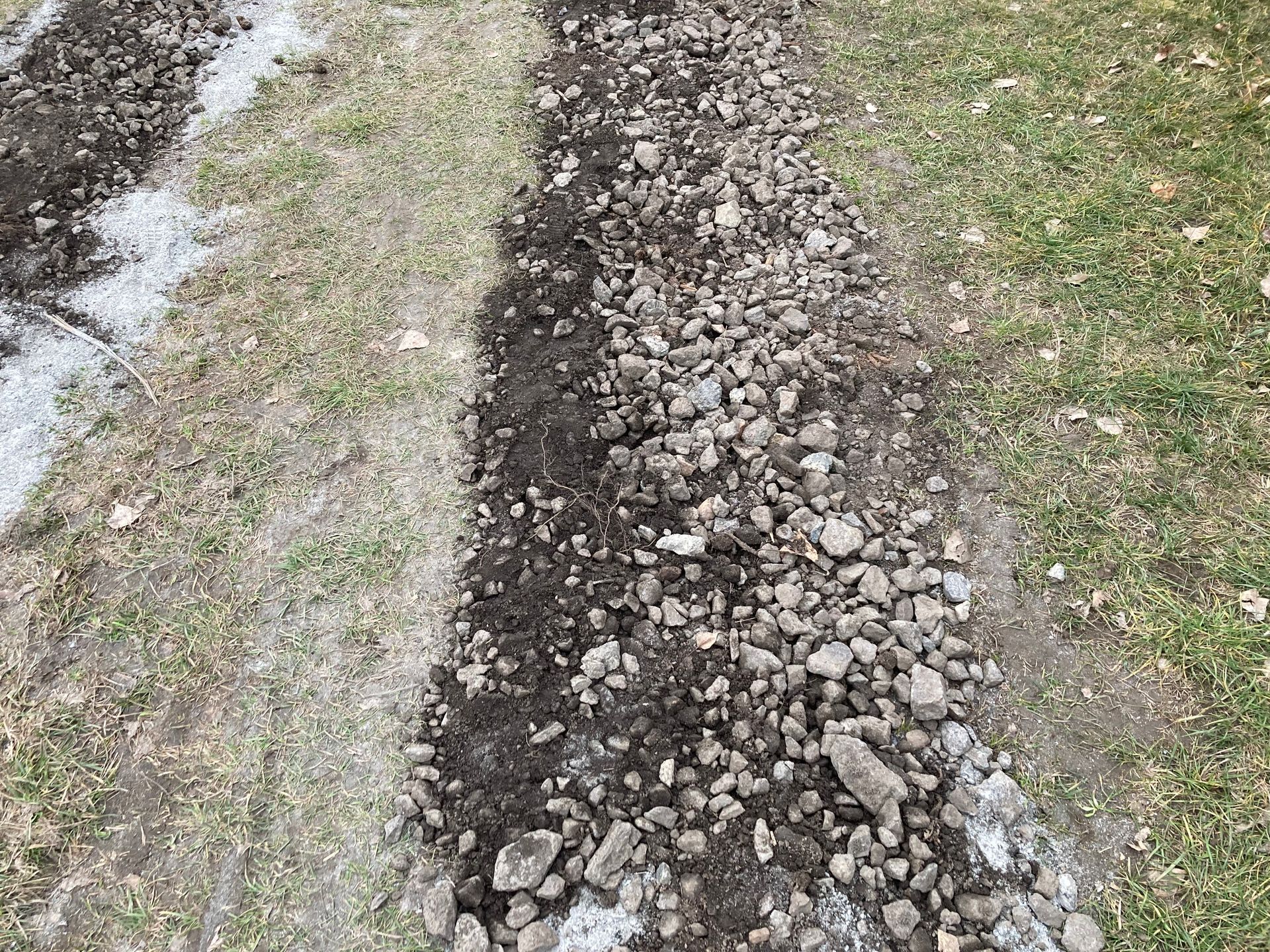 french drain installation