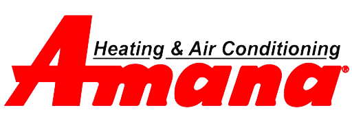 A logo for a company called amana heating and air conditioning