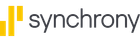 The logo for synchrony is yellow and black on a white background.