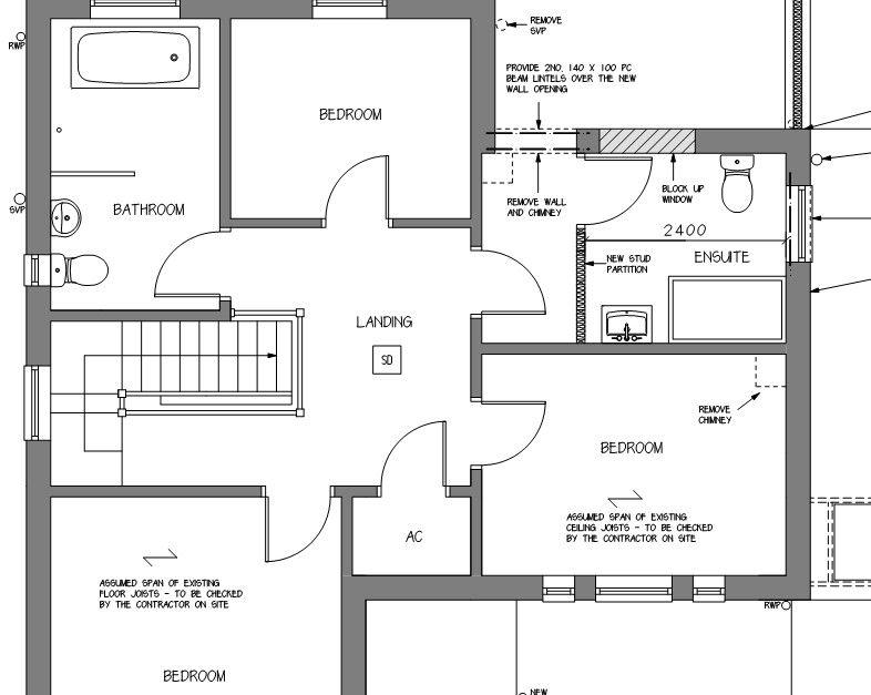 A black and white floor plan of a house