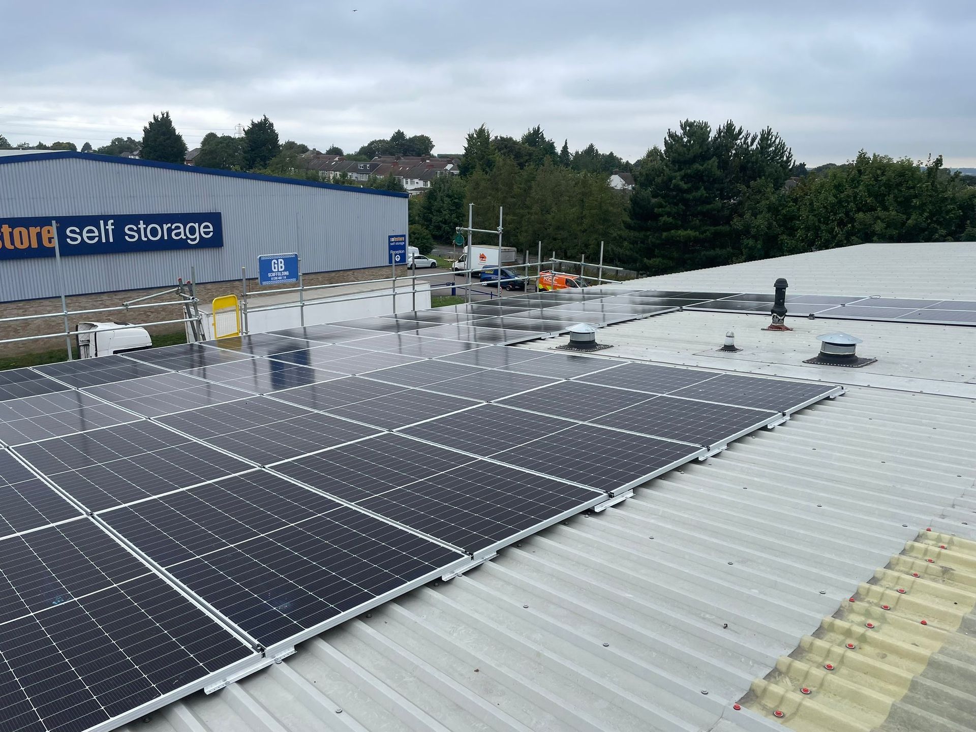 commercial solar panel installation in Bicester, Oxfordshire. 