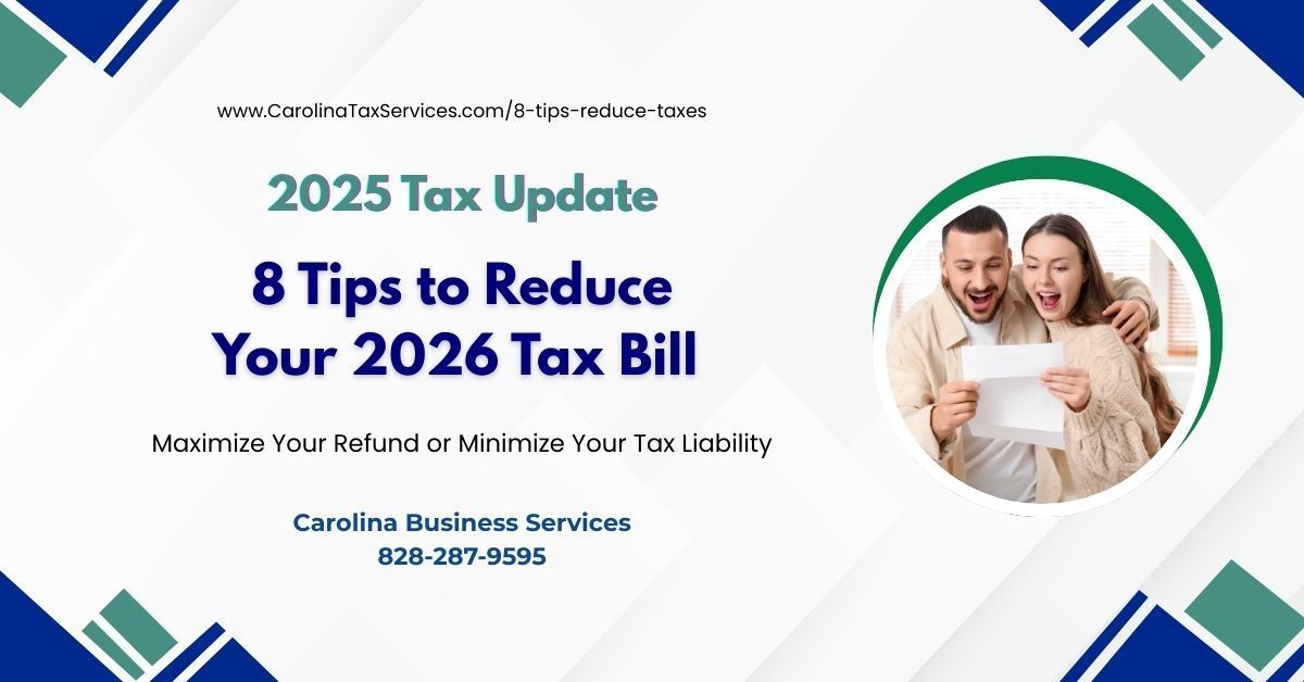 8 tips to reduce your tax bill