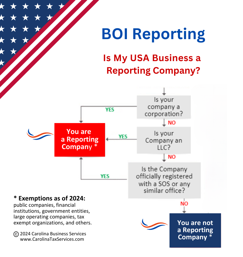 Flow Chart - Is your business a reporting company?