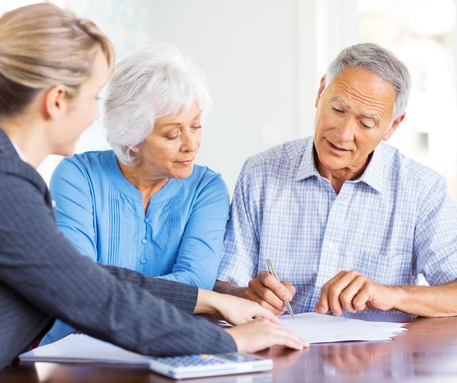 Tax professional helping client with tax planning