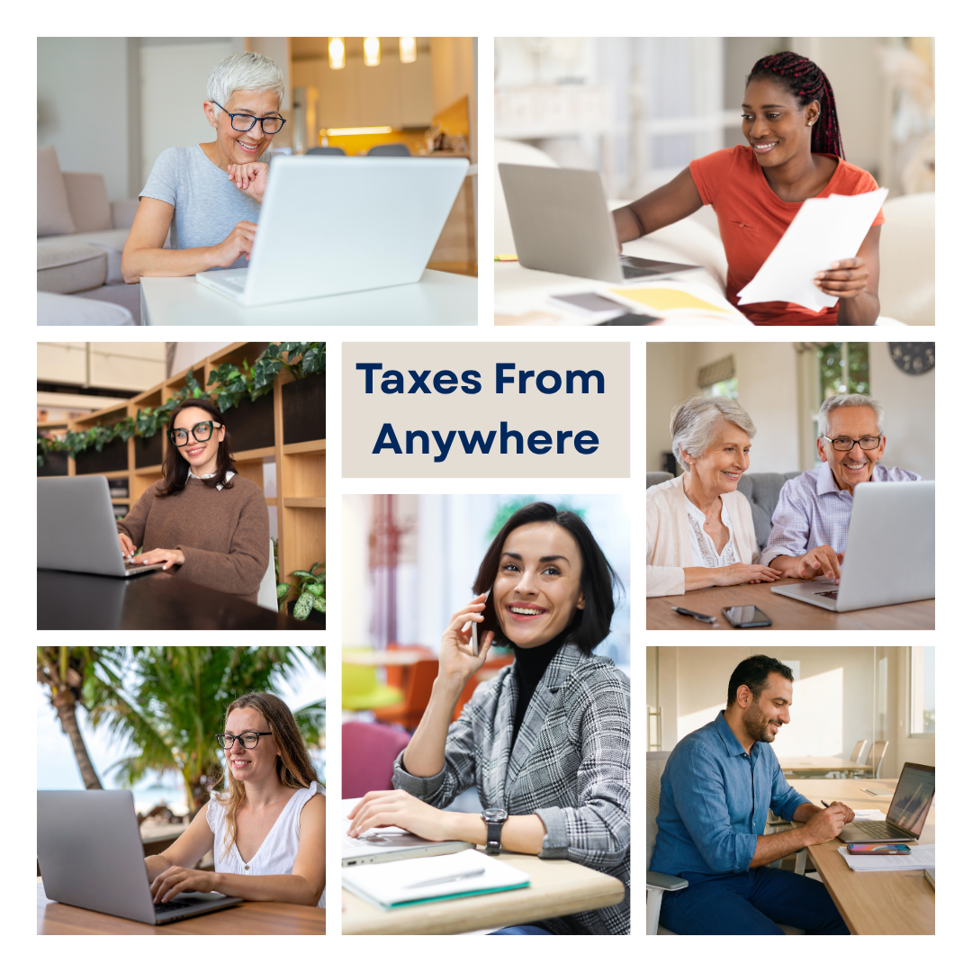 File taxes from anywhere with our team behind you all the way!